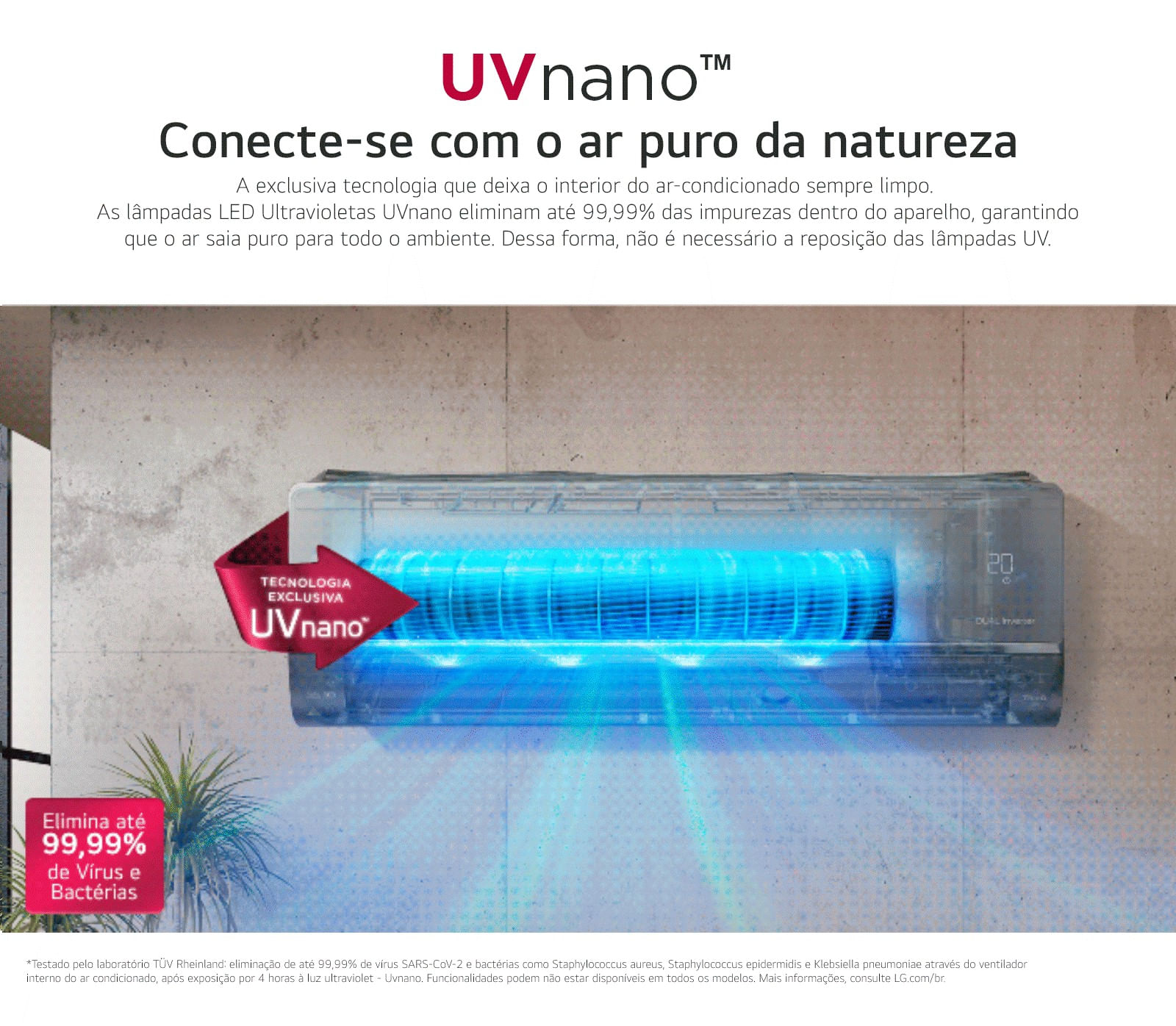 Ar-Condicionado Split LG Dual Inverter Voice Uv Nano 
